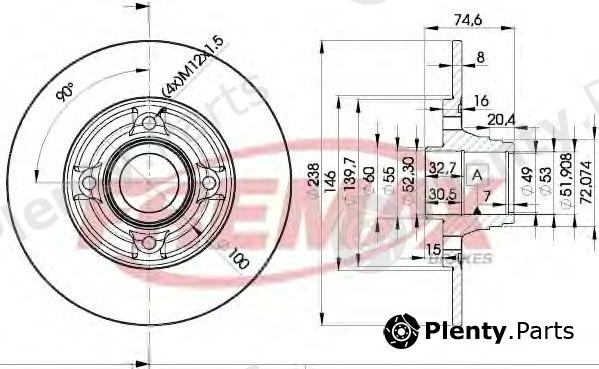  FREMAX part BD-5006 (BD5006) Brake Disc