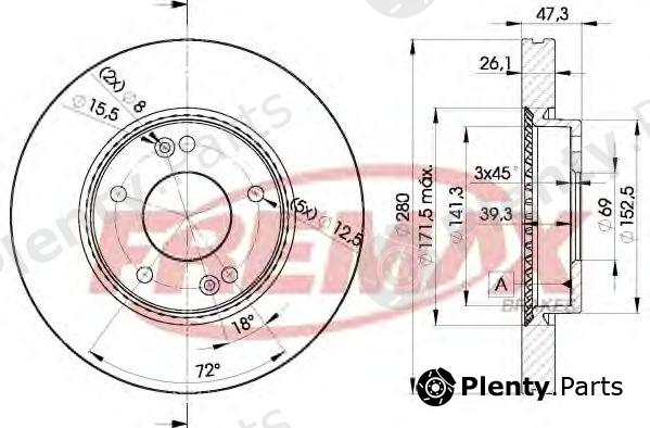  FREMAX part BD-5171 (BD5171) Brake Disc
