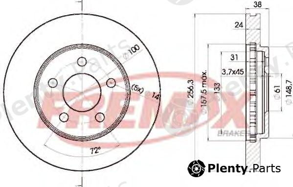  FREMAX part BD-5348 (BD5348) Brake Disc