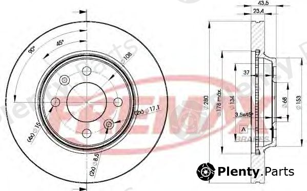  FREMAX part BD-5550 (BD5550) Brake Disc
