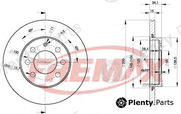  FREMAX part BD-5607 (BD5607) Brake Disc