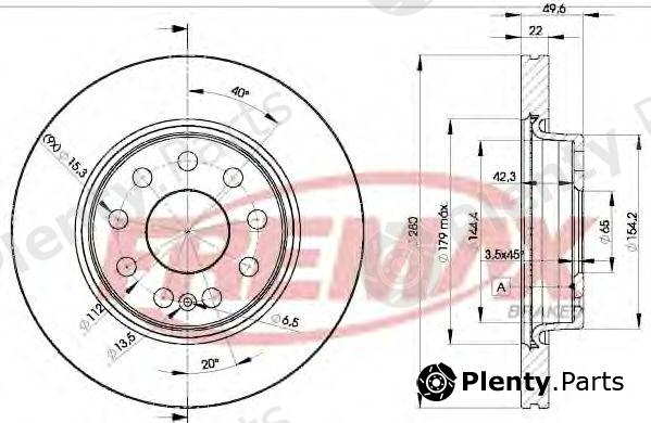  FREMAX part BD-5614 (BD5614) Brake Disc