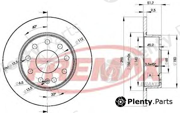  FREMAX part BD-5616 (BD5616) Brake Disc