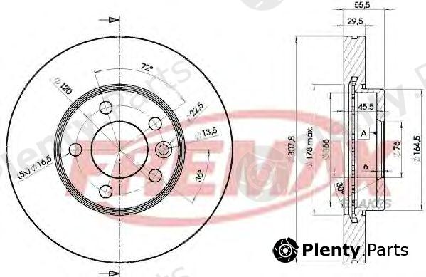  FREMAX part BD-6153 (BD6153) Brake Disc