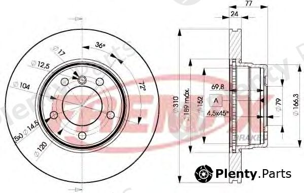  FREMAX part BD-6402 (BD6402) Brake Disc