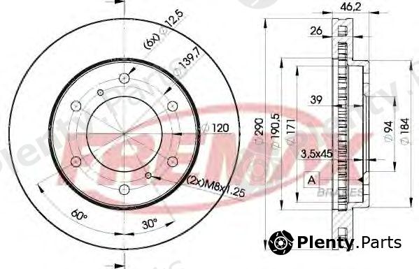  FREMAX part BD-7116 (BD7116) Brake Disc