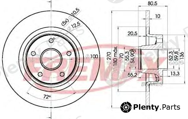  FREMAX part BD-7898 (BD7898) Brake Disc