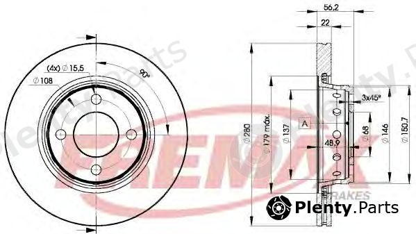  FREMAX part BD-8011 (BD8011) Brake Disc