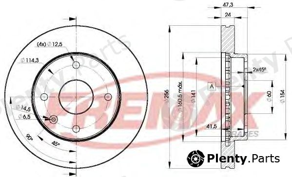  FREMAX part BD-8338 (BD8338) Brake Disc