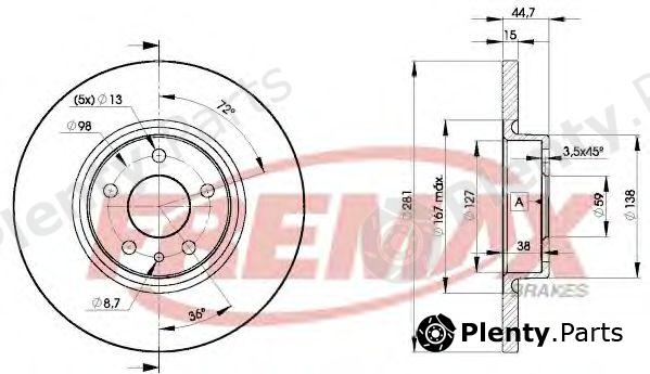  FREMAX part BD-8567 (BD8567) Brake Disc