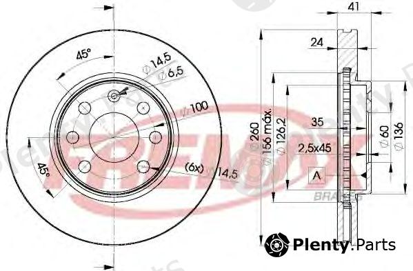  FREMAX part BD-9000 (BD9000) Brake Disc