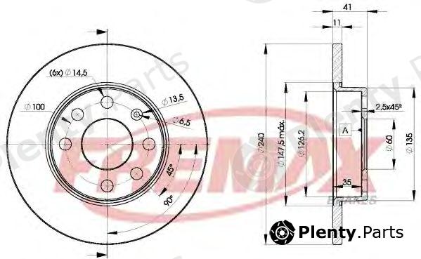 FREMAX part BD-9020 (BD9020) Brake Disc