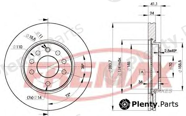 FREMAX part BD-9047 (BD9047) Brake Disc