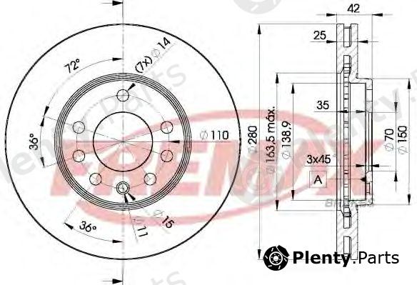  FREMAX part BD-9060 (BD9060) Brake Disc