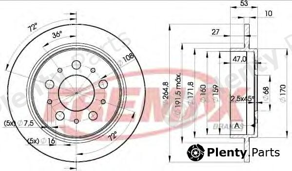  FREMAX part BD-9290 (BD9290) Brake Disc