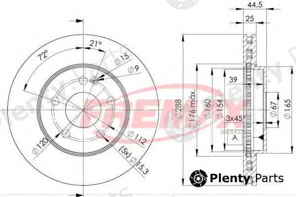 FREMAX part BD-0117 (BD0117) Brake Disc