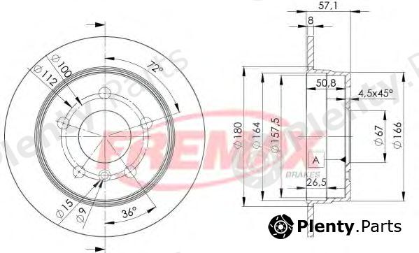  FREMAX part BD-0119 (BD0119) Brake Disc