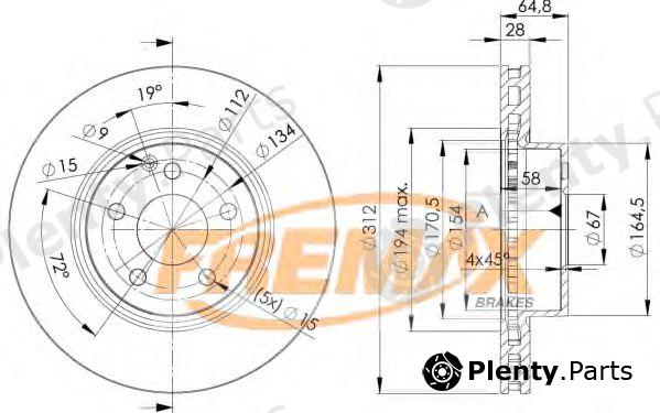  FREMAX part BD-0414 (BD0414) Brake Disc