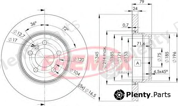  FREMAX part BD-1971 (BD1971) Brake Disc