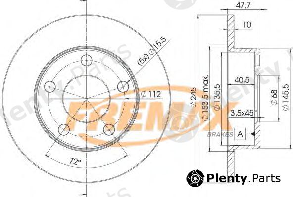  FREMAX part BD-2746 (BD2746) Brake Disc