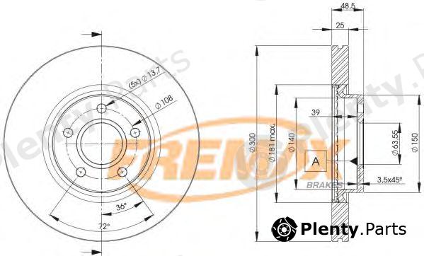  FREMAX part BD-3937 (BD3937) Brake Disc