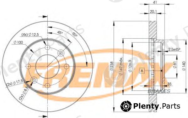  FREMAX part BD-6572 (BD6572) Brake Disc