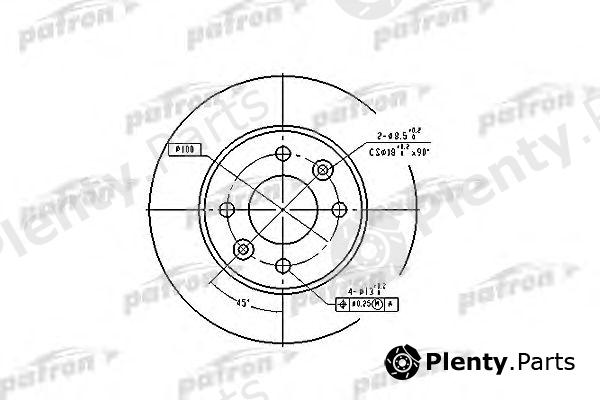  PATRON part PBD1013 Brake Disc