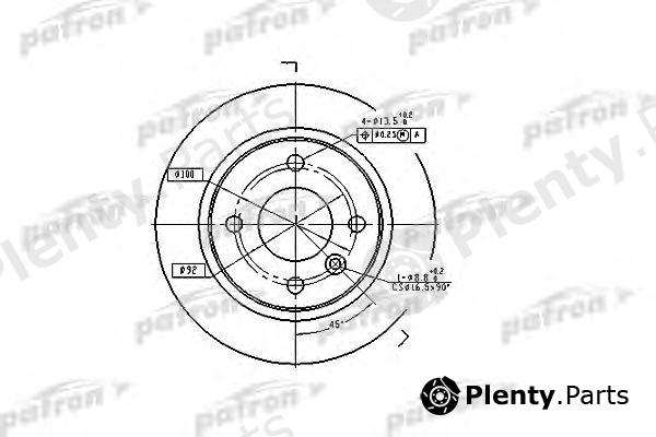  PATRON part PBD1696 Brake Disc