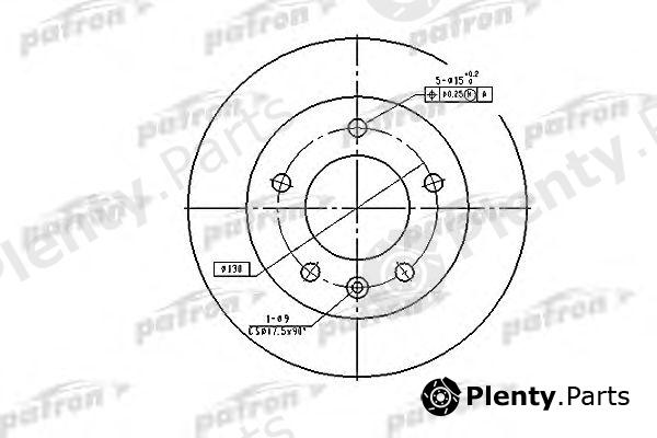  PATRON part PBD2790 Brake Disc