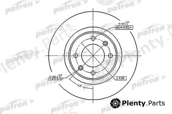  PATRON part PBD4215 Brake Disc
