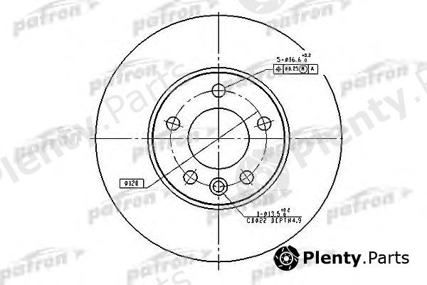  PATRON part PBD4308 Brake Disc
