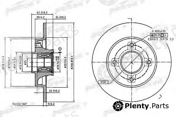  PATRON part PBD7011 Brake Disc