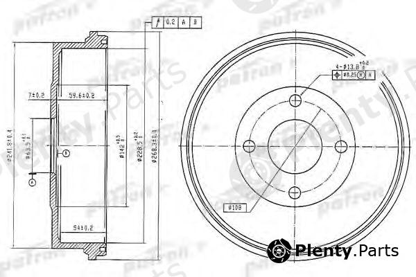  PATRON part PDR1066 Brake Drum