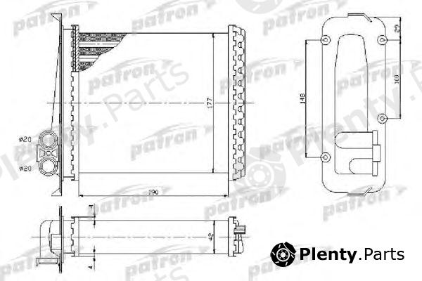  PATRON part PRS2046 Heat Exchanger, interior heating