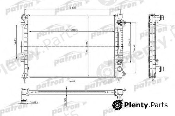  PATRON part PRS3011 Radiator, engine cooling