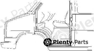  VAN WEZEL part 1745101 Foot Board, door sill