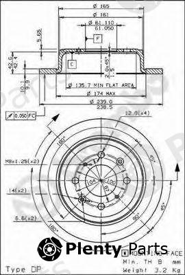  BREMBO part 08.7104.75 (08710475) Brake Disc