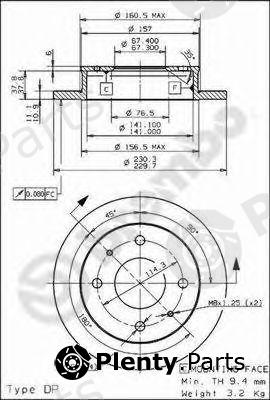  BREMBO part 08.7811.20 (08781120) Brake Disc
