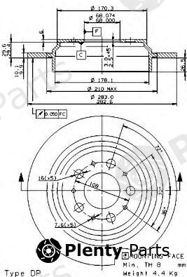  BREMBO part 08.9462.11 (08946211) Brake Disc