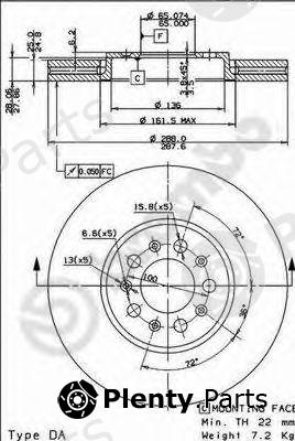  BREMBO part 09.7010.21 (09701021) Brake Disc