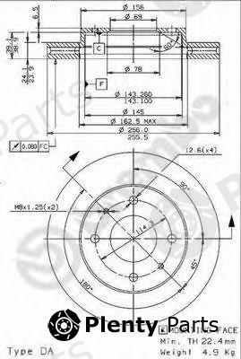  BREMBO part 09.9617.11 (09961711) Brake Disc