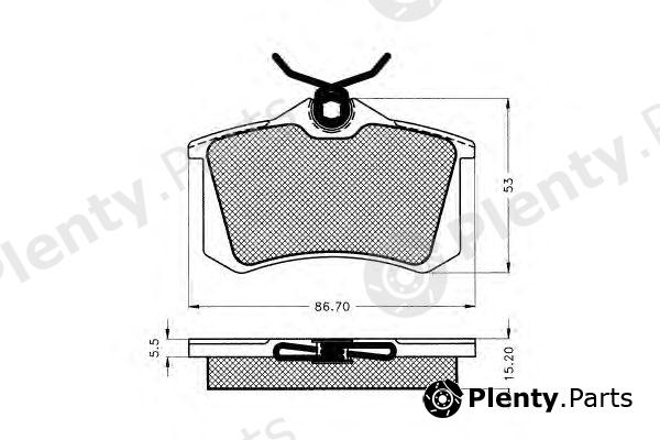  PEX part 7.171 (7171) Brake Pad Set, disc brake