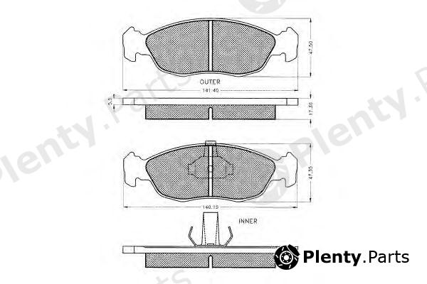  PEX part 7430 Brake Pad Set, disc brake