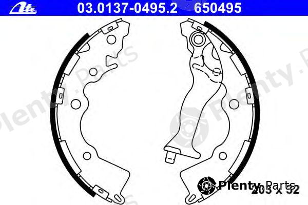  ATE part 03.0137-0495.2 (03013704952) Brake Shoe Set
