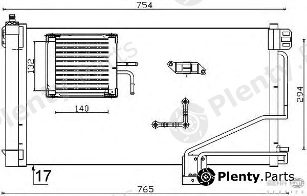  BEHR part 8FC351301-344 (8FC351301344) Condenser, air conditioning