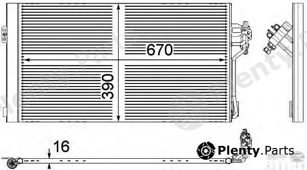  BEHR part 8FC351343011 Condenser, air conditioning