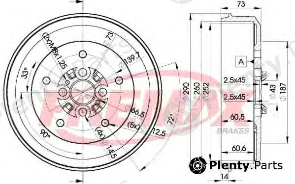  FREMAX part BD-0010 (BD0010) Brake Drum