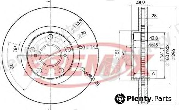  FREMAX part BD-2820 (BD2820) Brake Disc