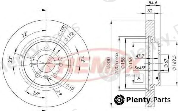  FREMAX part BD-3507 (BD3507) Brake Disc