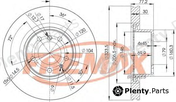  FREMAX part BD-4035 (BD4035) Brake Disc